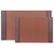 Dacasso Brown Crocodile Embossed 25.5" x 17.25" Side-Rail Desk Pad PR-2002 - alternate 2